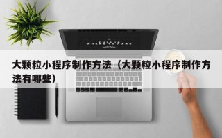 青海大颗粒小程序制作方法（大颗粒小程序制作方法有哪些）