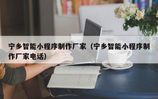 青海宁乡智能小程序制作厂家（宁乡智能小程序制作厂家电话）